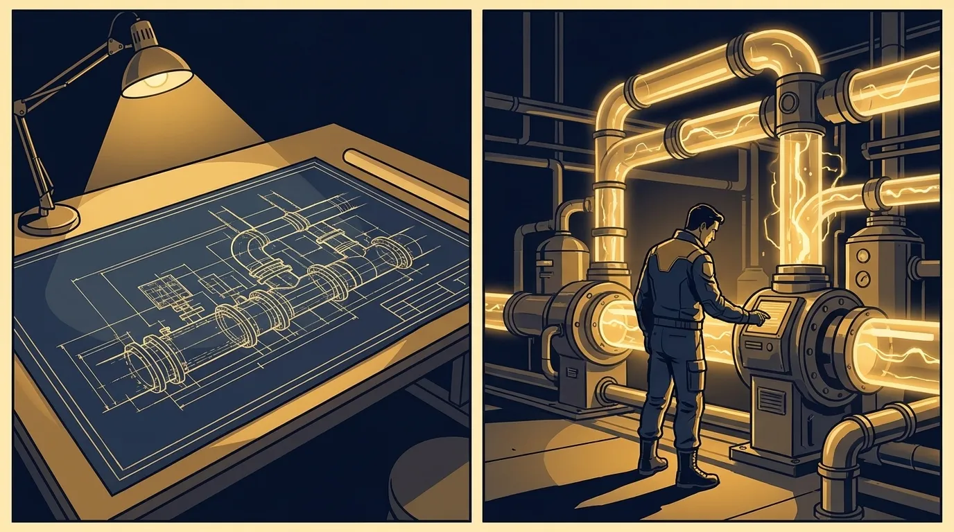 The audit-to-build pipeline: from blueprint to running production system
