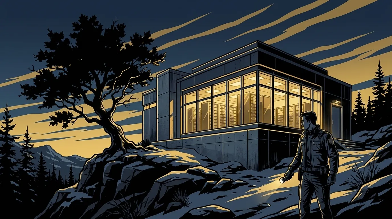 A secured data facility in a northern Canadian landscape, your data stays on infrastructure you control