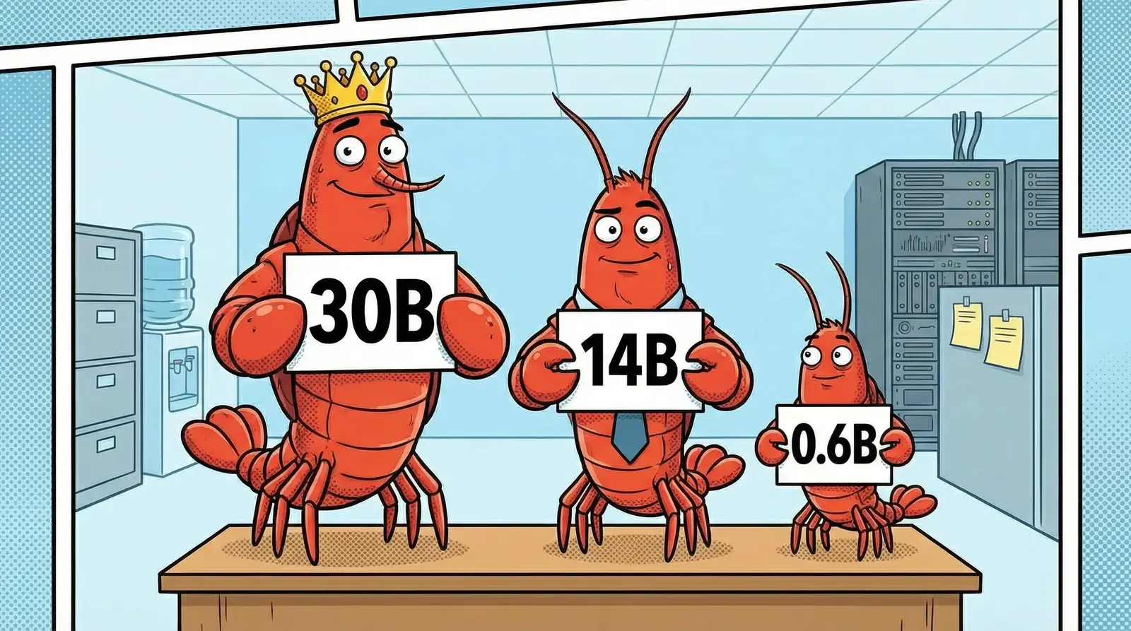 Ollama model comparison for OpenClaw agents showing qwen3 30b vs qwen2.5 14b VRAM and tool calling support
